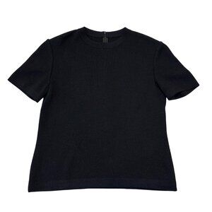 St. John Classic Black Short Sleeve Top